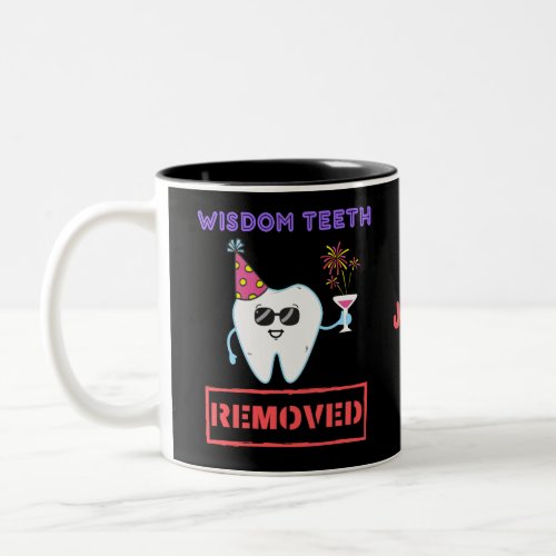Custom Wisdom Teeth Removed Cute Tooth Fairy Gift Two_Tone Coffee Mug