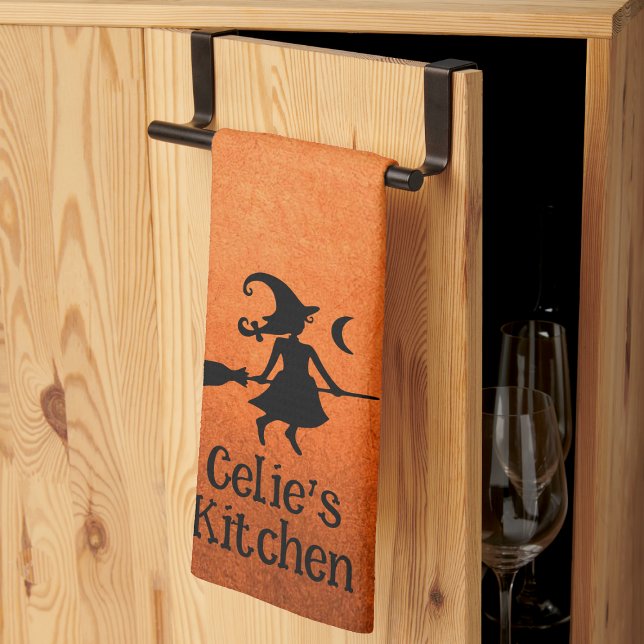 Custom Witches Halloween Fall Grunge Kitchen Towel (Creator Uploaded)