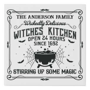 Custom Witches Kitchen Sign Halloween