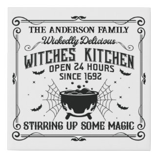 Custom Witches Kitchen Sign Halloween