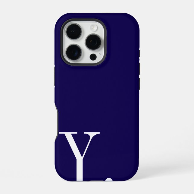 Custom with Initial Name iPhone Case (Back)