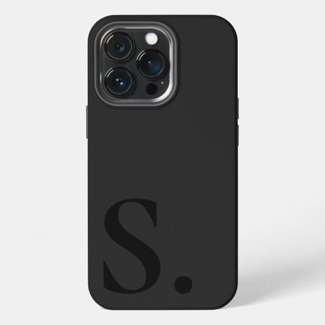 Custom with Initial Name iPhone Case (Back)
