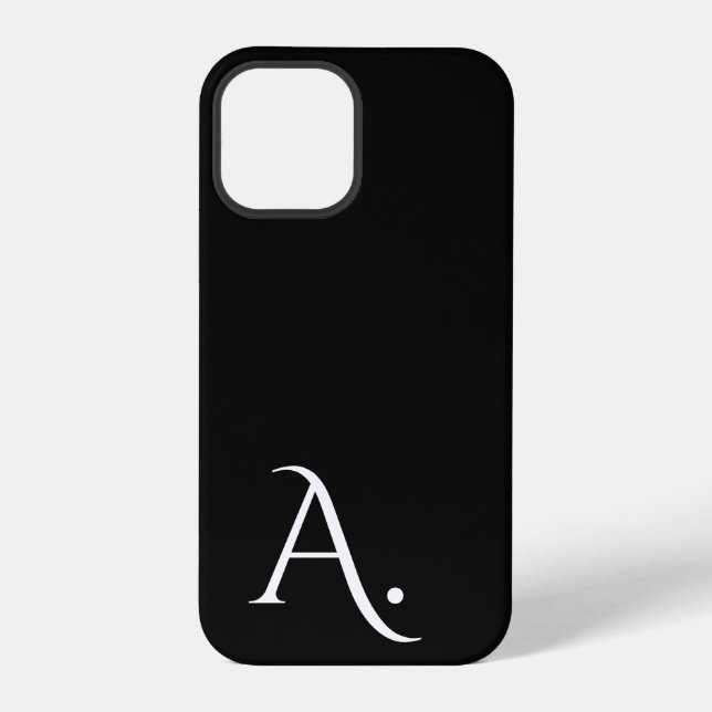 Custom with Initial Name iPhone Case (Back)