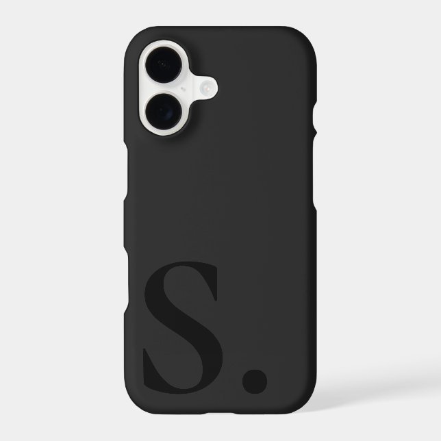 Custom with Initial Name iPhone Case (Back)
