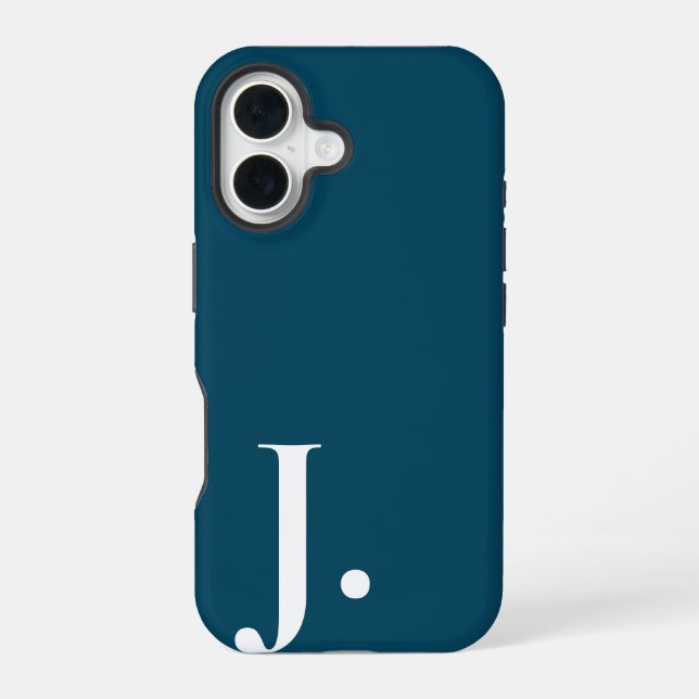 Custom with Initial Name iPhone Case (Back)
