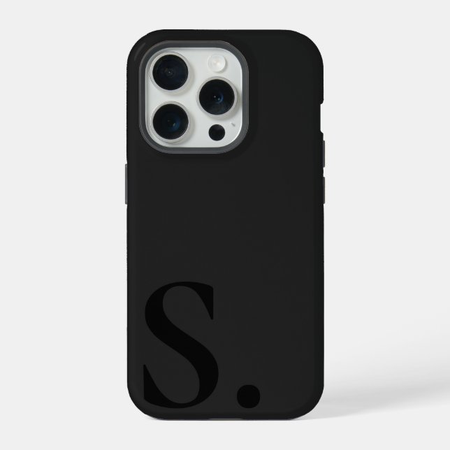 Custom with Initial Name iPhone Case (Back)