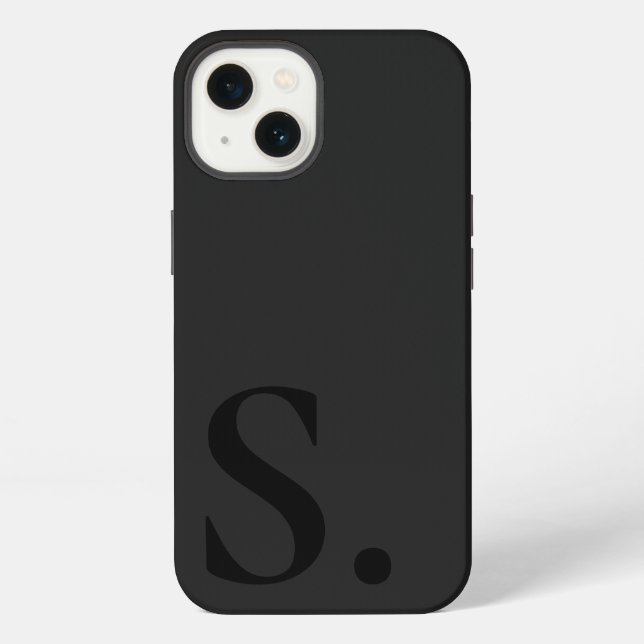Custom with Initial Name iPhone Case (Back)