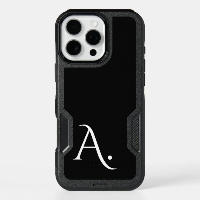 Custom with Initial Name Otterbox iPhone Case (Back)