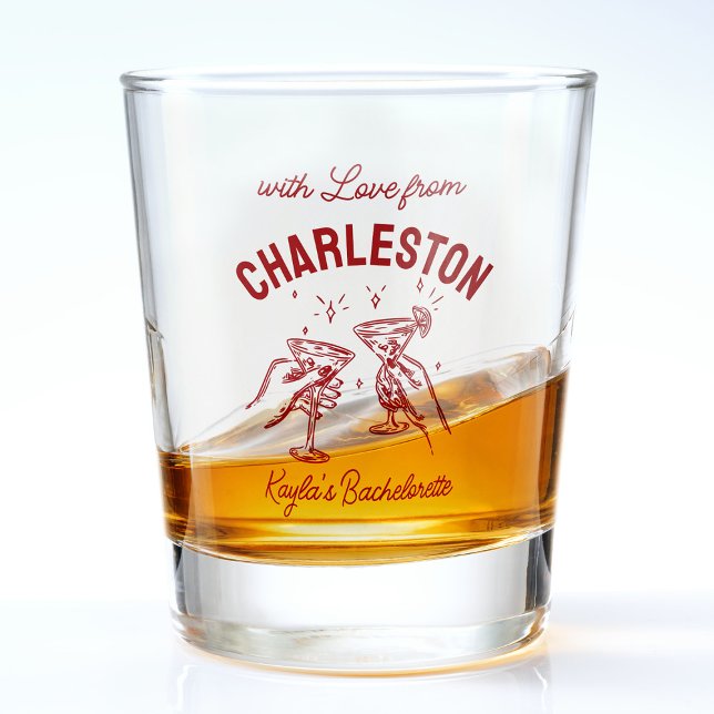 Custom With Love from Destination Bachelorette Shot Glass (Creator Uploaded)