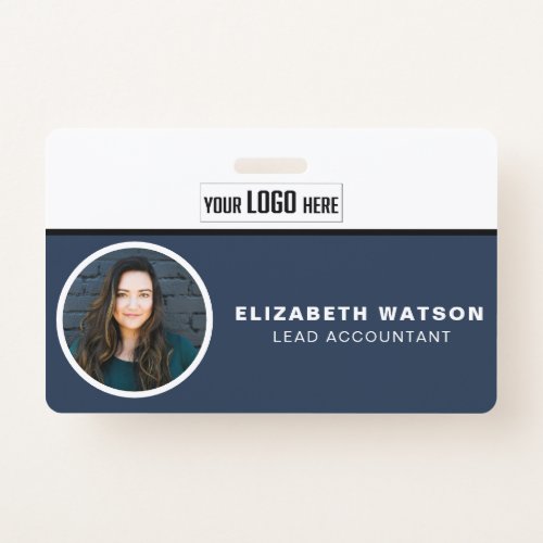 Custom With QR Code Your Logo Company Employee ID Badge