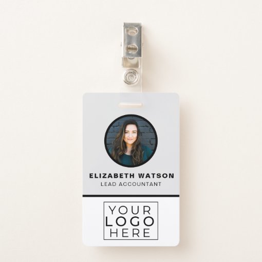 Custom With Qr Code Your Logo Company Employee Id Badge 