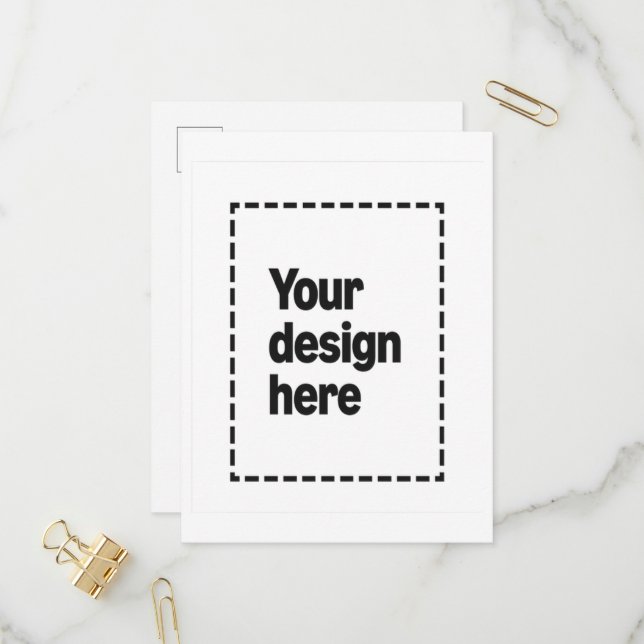 Custom with Your Image Invitation Postcard (Front/Back In Situ)