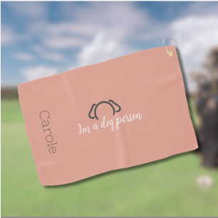 Custom Women Dog Mom Golf Towel