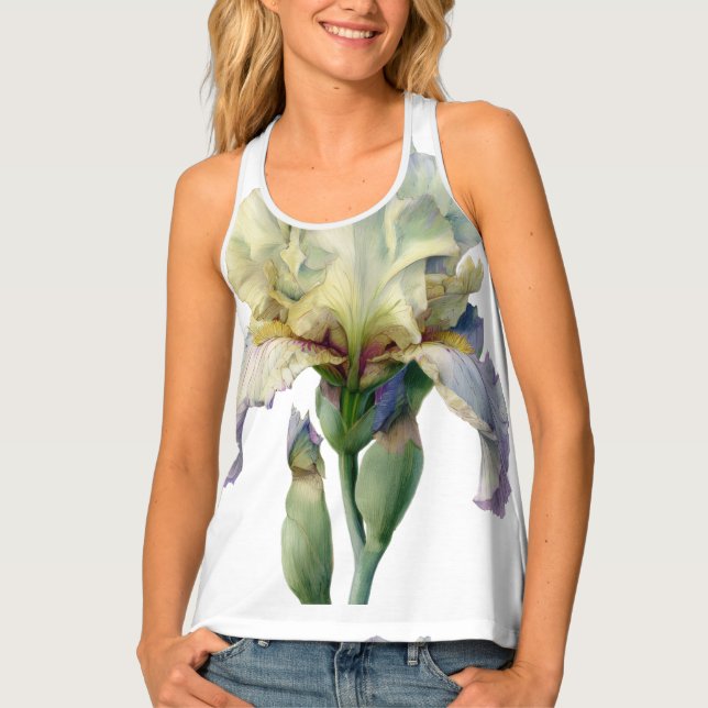 Custom Women's All-Over Print Racerback Tank Top (Front)