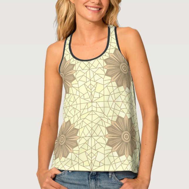 Custom Women's All-Over Print Racerback Tank Top (Front)