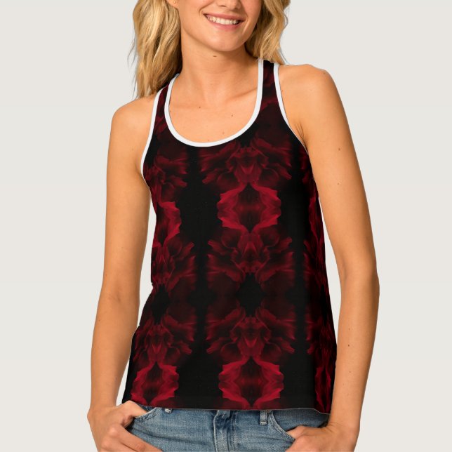 Custom Women's All-Over Print Racerback Tank Top (Front)