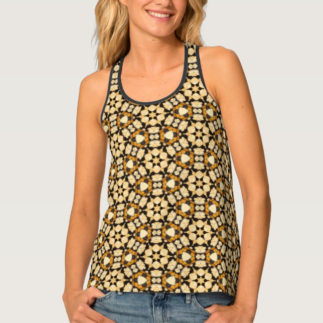 Custom Women's All-Over Print Racerback Tank Top (Front)