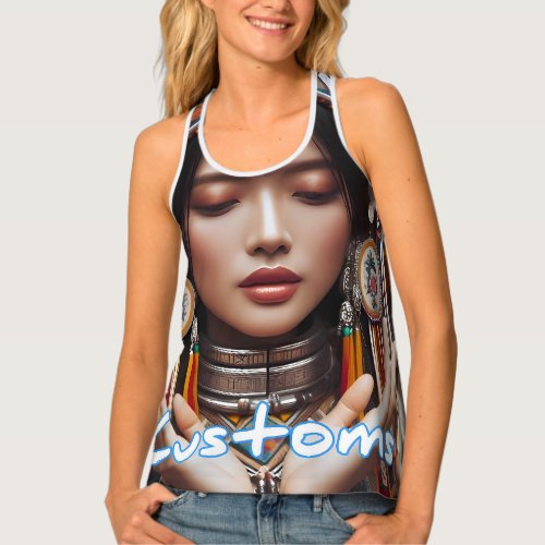 Custom Womens All_Over Print Racerback Tank Top