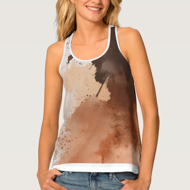 Custom Women's All-Over Print Racerback Tank Top (Front)