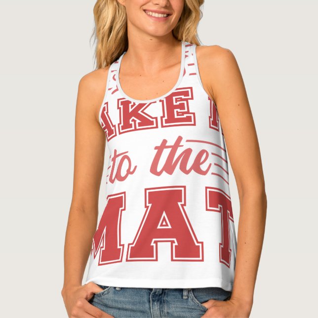 Custom Women's All-Over Print Racerback Tank Top (Front)