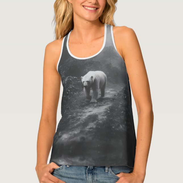 Custom Women's All-Over Print Racerback Tank Top (Front)