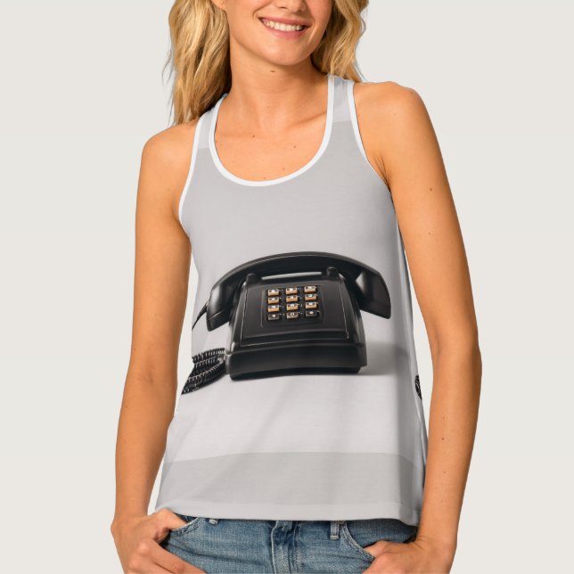 Custom Women's All-Over Print Racerback Tank Top (Front)