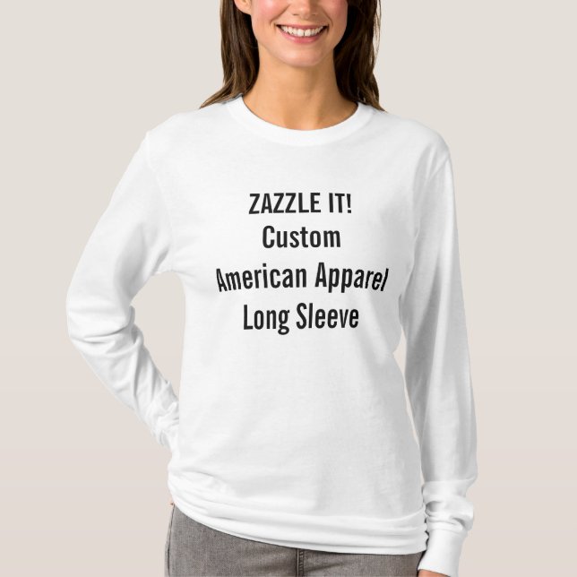 Custom Women's American Apparel Long Sleeve T-Shirt (Front)