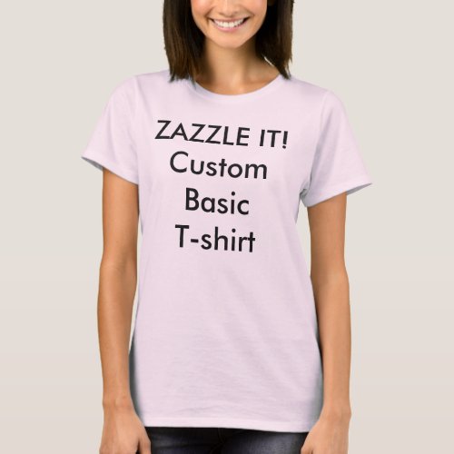 Custom Womens Basic T_shirt Blank