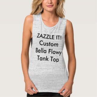 Custom Women&#39;s Bella Flowy Muscle Tank Top Blank