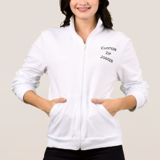 Custom Womens California Fleece Zip Jogger Jacket