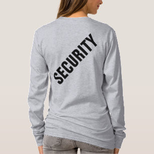 Custom Womens Double Sided Design Security Grey T-Shirt