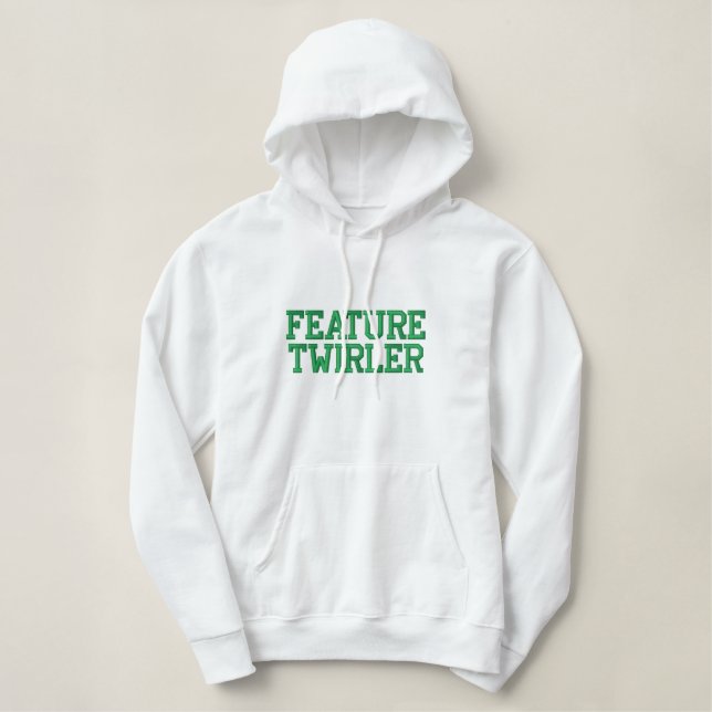 Custom Women's Embroidered hooded Baton Twirler Embroidered Hoodie (Design Front)