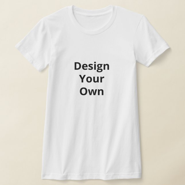 Custom Women's T-Shirt - 100% Cotton Premium Tee (Laydown)