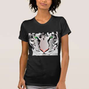 CUSTOM WOMENS TEE- TIGER-WHITE/GREY T-Shirt