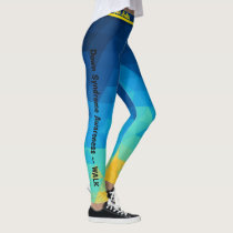 Custom Women's Walking Down Syndrome Leggings Custom Women's Walking Down Syndrome Leggings