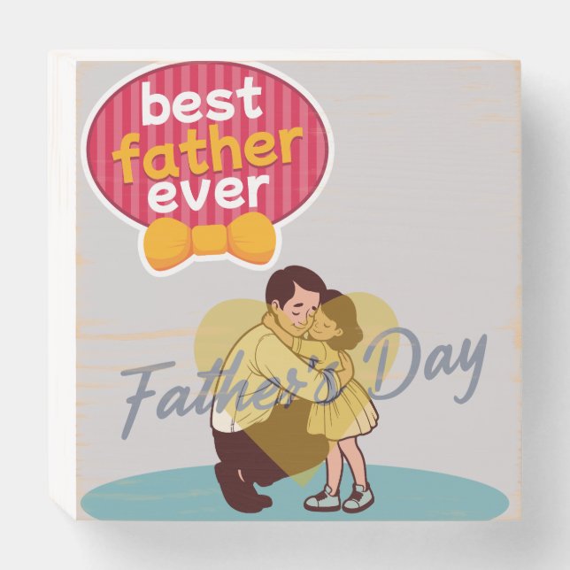 Custom Wood Box Sign for Father’s Day (Front Horizontal)