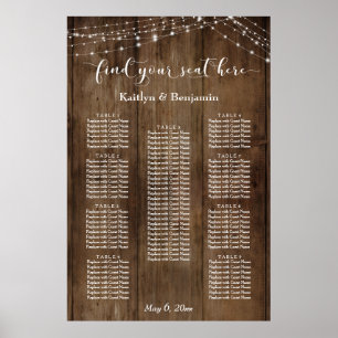 Custom & Wood Lights Atypical Layout Seating Chart
