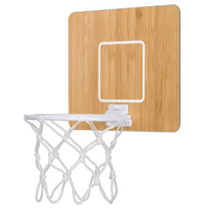 Custom wood mini basketball hoop