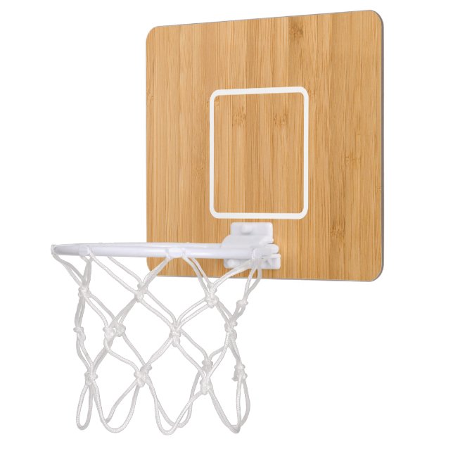 Custom wood mini basketball hoop (Left)