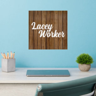 Custom Wood name sign  Wall Decal