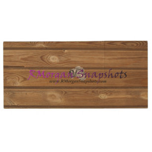 Custom Wood Panel Business Logo Advertisement Flash Drive