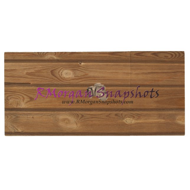 Custom Wood Panel Business Logo Advertisement Flash Drive (Front)