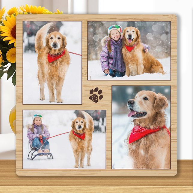 Custom Wood Pet Dog Photo Display Plaque (Creator Uploaded)