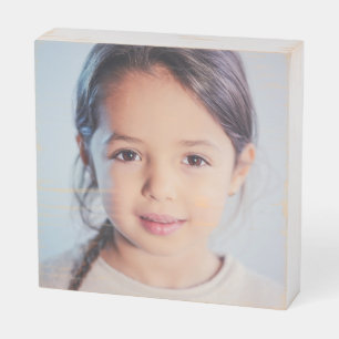 Custom wood photo box wall sign
