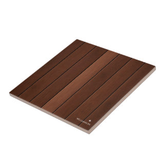 Custom Wood Texture brown Ceramic Tile