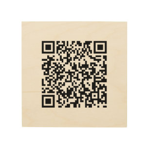 Custom Wood Wall Art Featuring Scannable QR Code