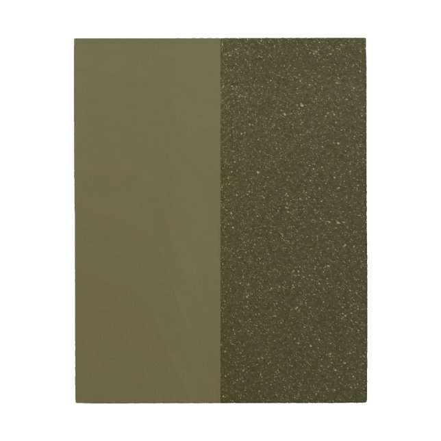 Custom Wood Wall Art – Matte + Speckled Moss Green (Front)