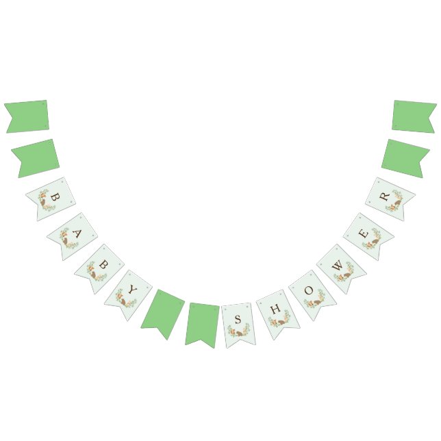 Custom Woodland Baby Shower Banner (All)