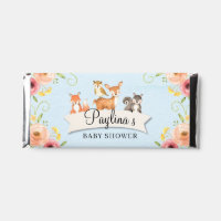 Custom Woodland Baby Shower Chocolate Bar Wrapper