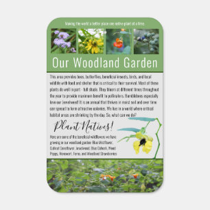 Custom Woodland Garden Habitat Add Your Own Photos Metal Sign